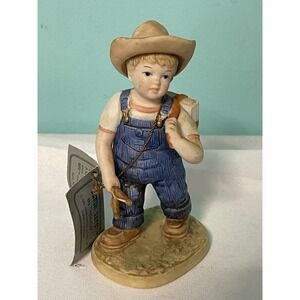 Denim Days‎ By Homco 1985 1513 Boy With School Bag Vintage Great Condition Gift